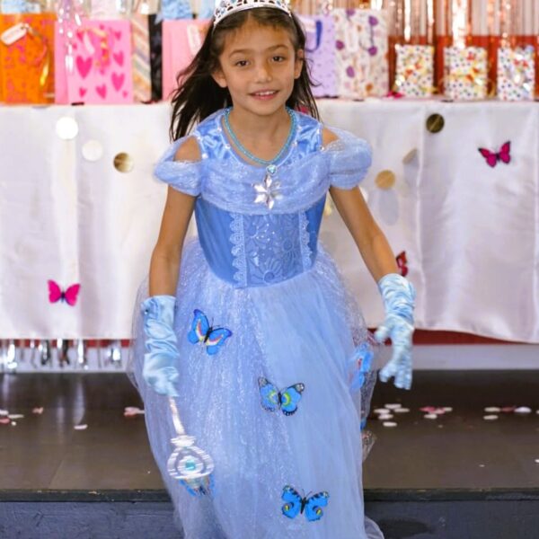 Déguisement petite fille robe princesse bleu papillon, anniversaire déguisé, bonheur, bonne qualité pas cher, accessoires princesse, couronne, baguette, bijoux, costume, taille 2, 3, 4 ,5, 6, 7, 8, 9, 10ans, fête costumée, thème robe papillon, cadeau, enfant déguisé, carnaval, fête école, monde féerique, Noel, rêves, imagination,