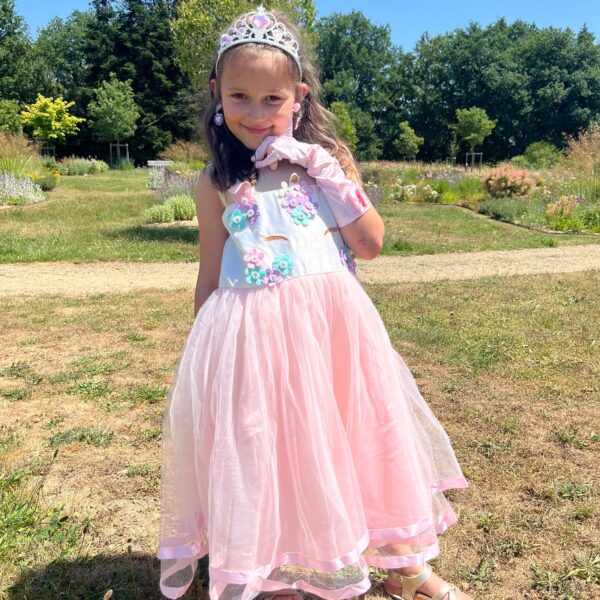 Déguisement robe licorne rose et accessoires